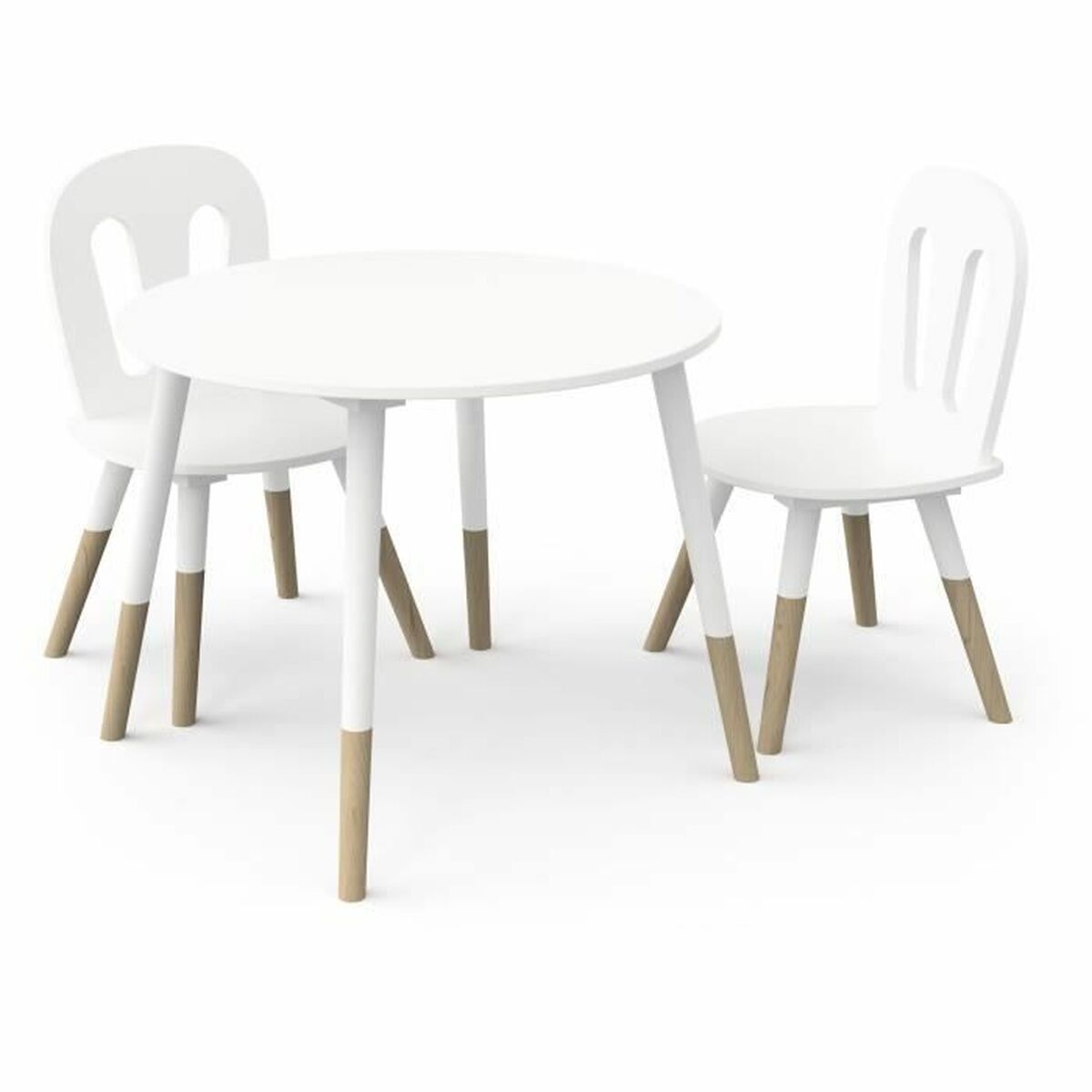 Conjunto de Mesa y Sillas para Niños Demeyere Blanco