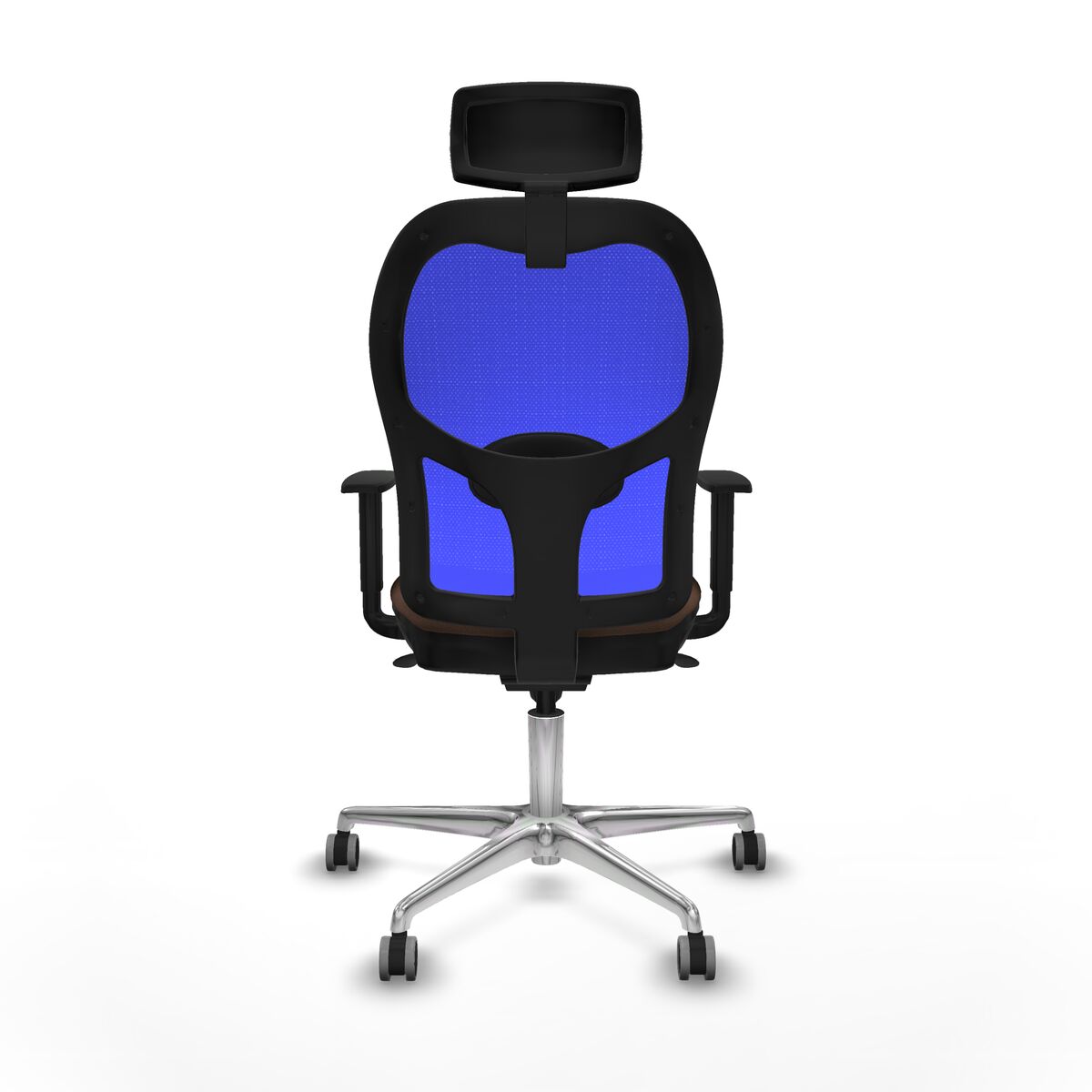 Silla de Oficina con Cabecero Piqueras y Crespo 1D086G2 Azul Marrón oscuro