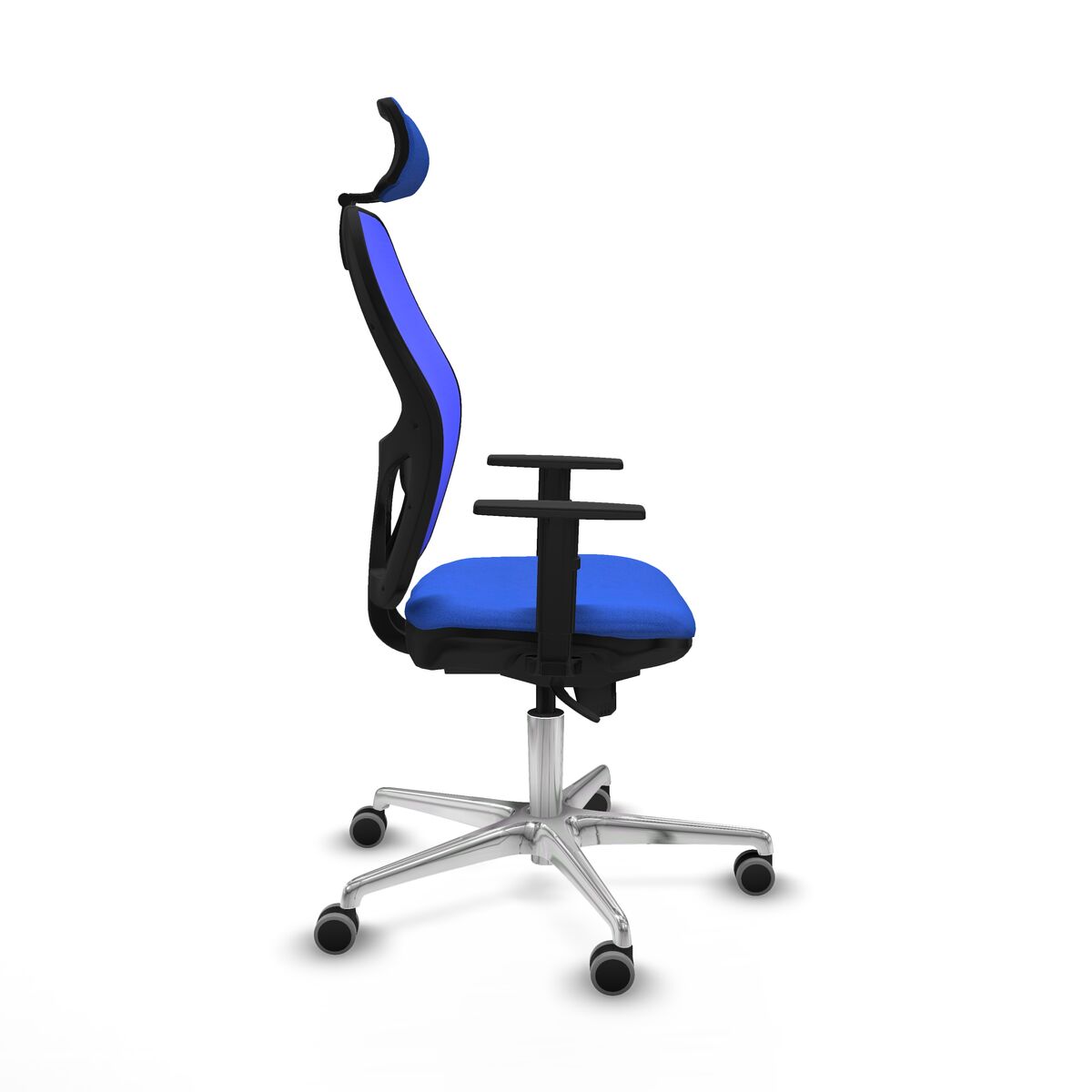 Silla de Oficina con Cabecero Piqueras y Crespo 1D086G2 Azul