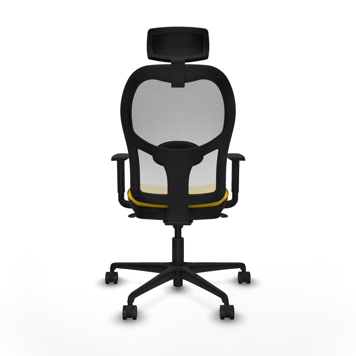 Silla de Oficina con Cabecero Piqueras y Crespo 1D036N2 Amarillo