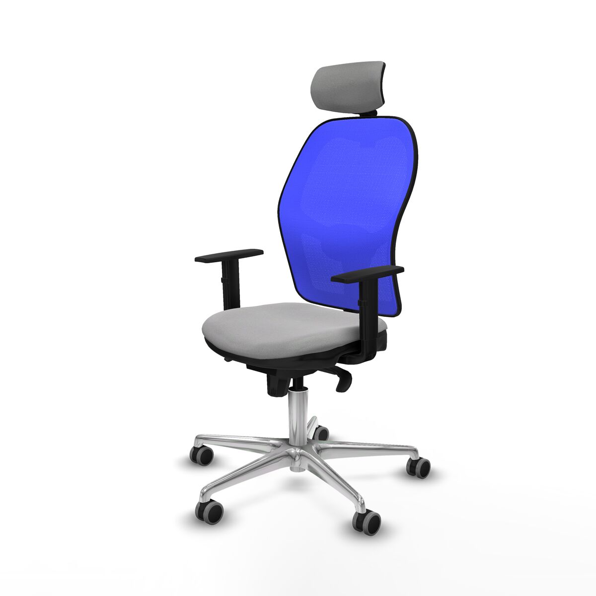 Silla de Oficina con Cabecero Piqueras y Crespo 1D086G2 Gris claro