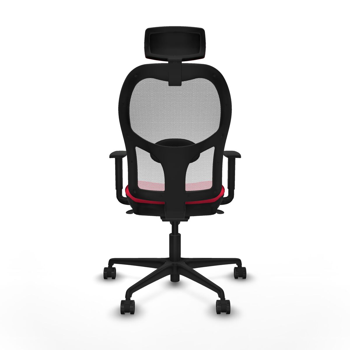 Silla de Oficina con Cabecero Piqueras y Crespo 1D036N2 Rojo