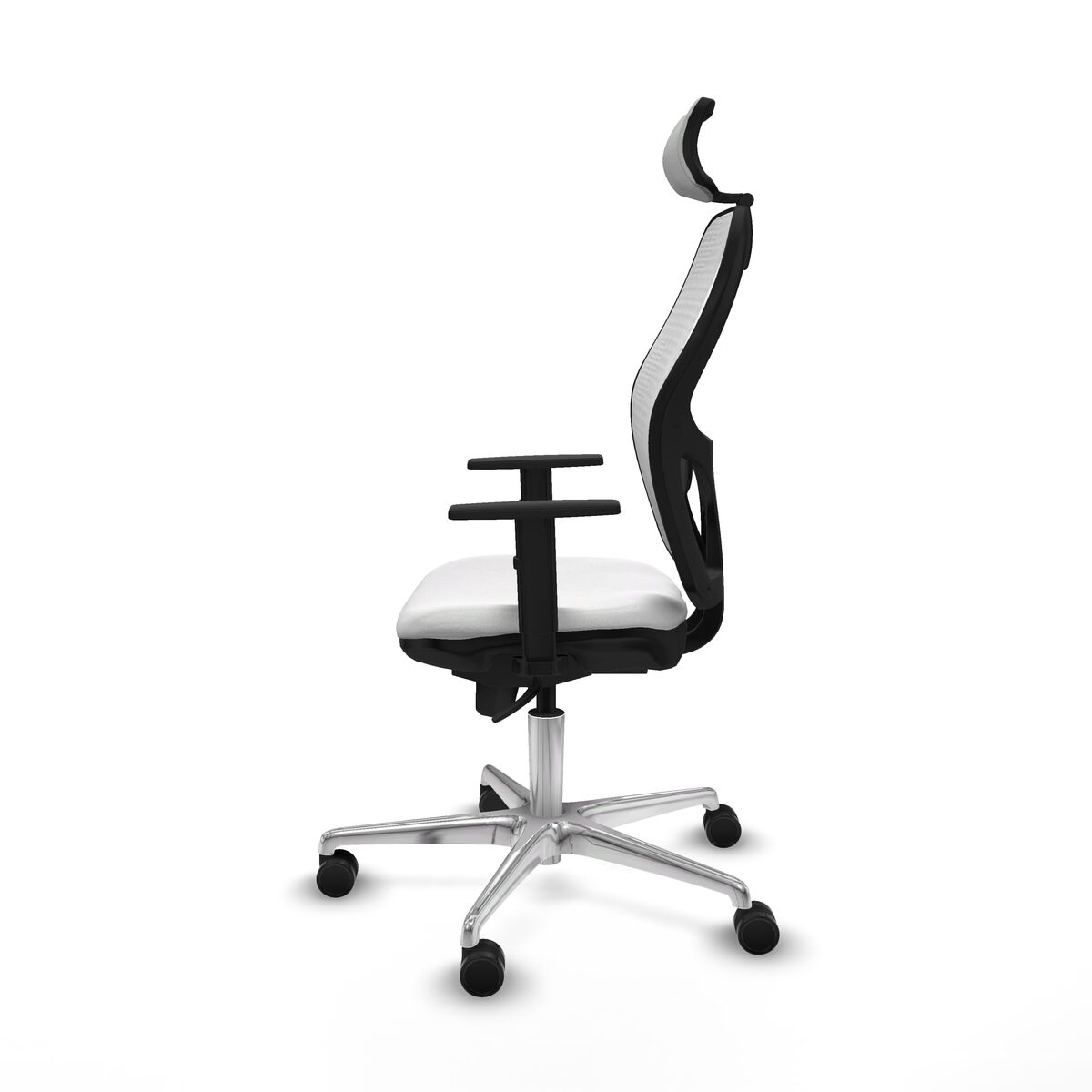 Silla de Oficina con Cabecero Piqueras y Crespo 1D086N2 Blanco