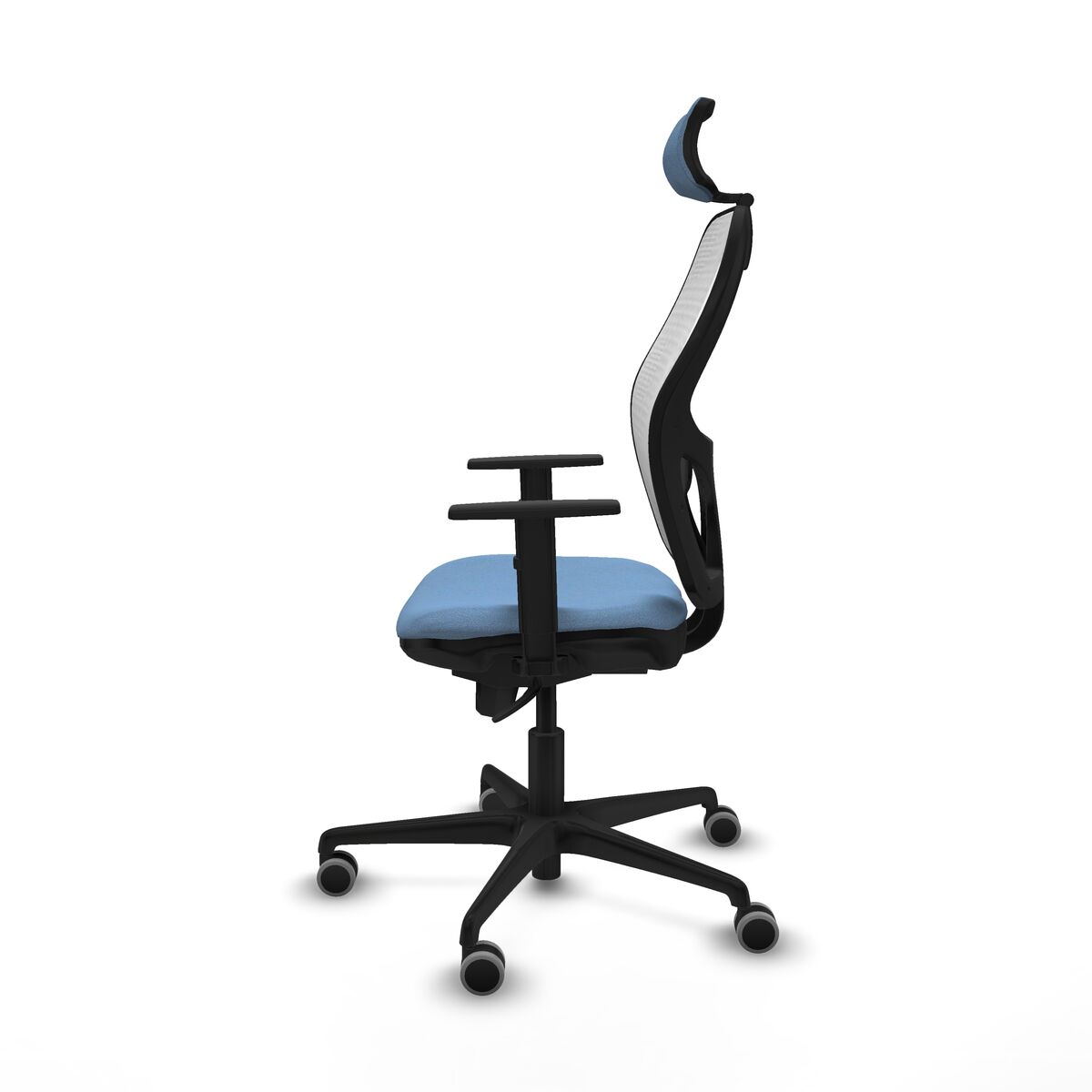 Silla de Oficina con Cabecero Piqueras y Crespo 1D036G2 Azul cielo