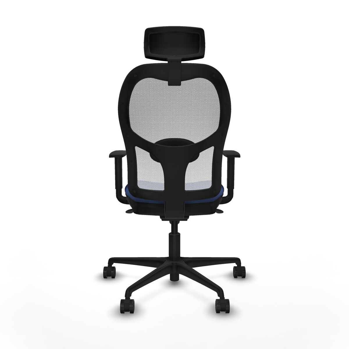 Silla de Oficina con Cabecero Piqueras y Crespo 1D036N2 Azul marino