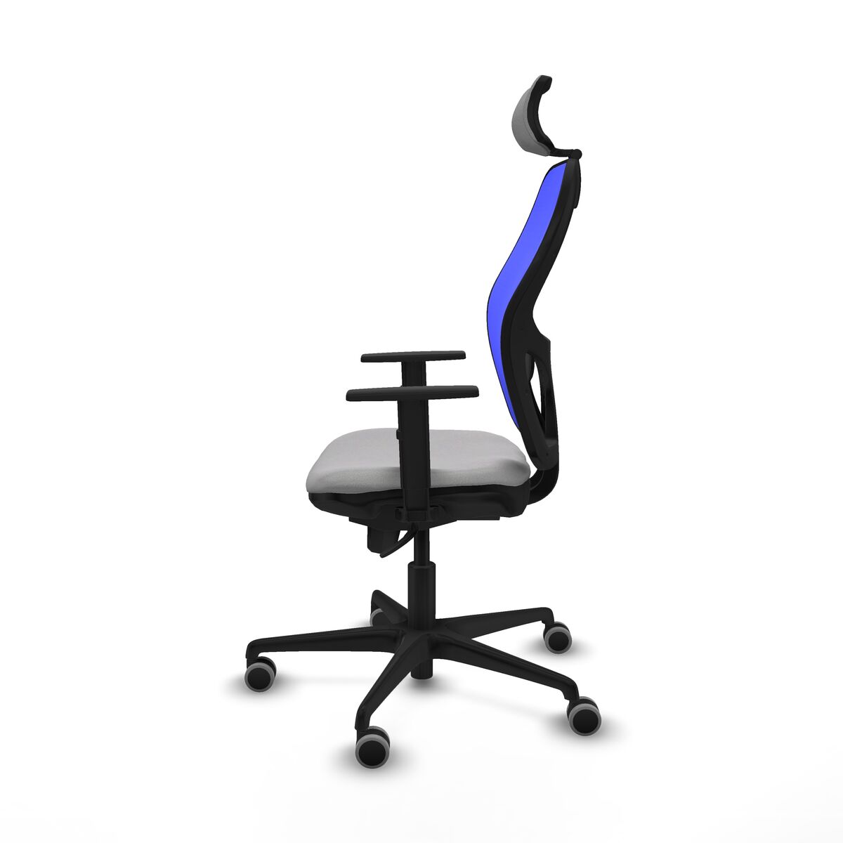 Silla de Oficina con Cabecero Piqueras y Crespo 1D036G2 Gris claro