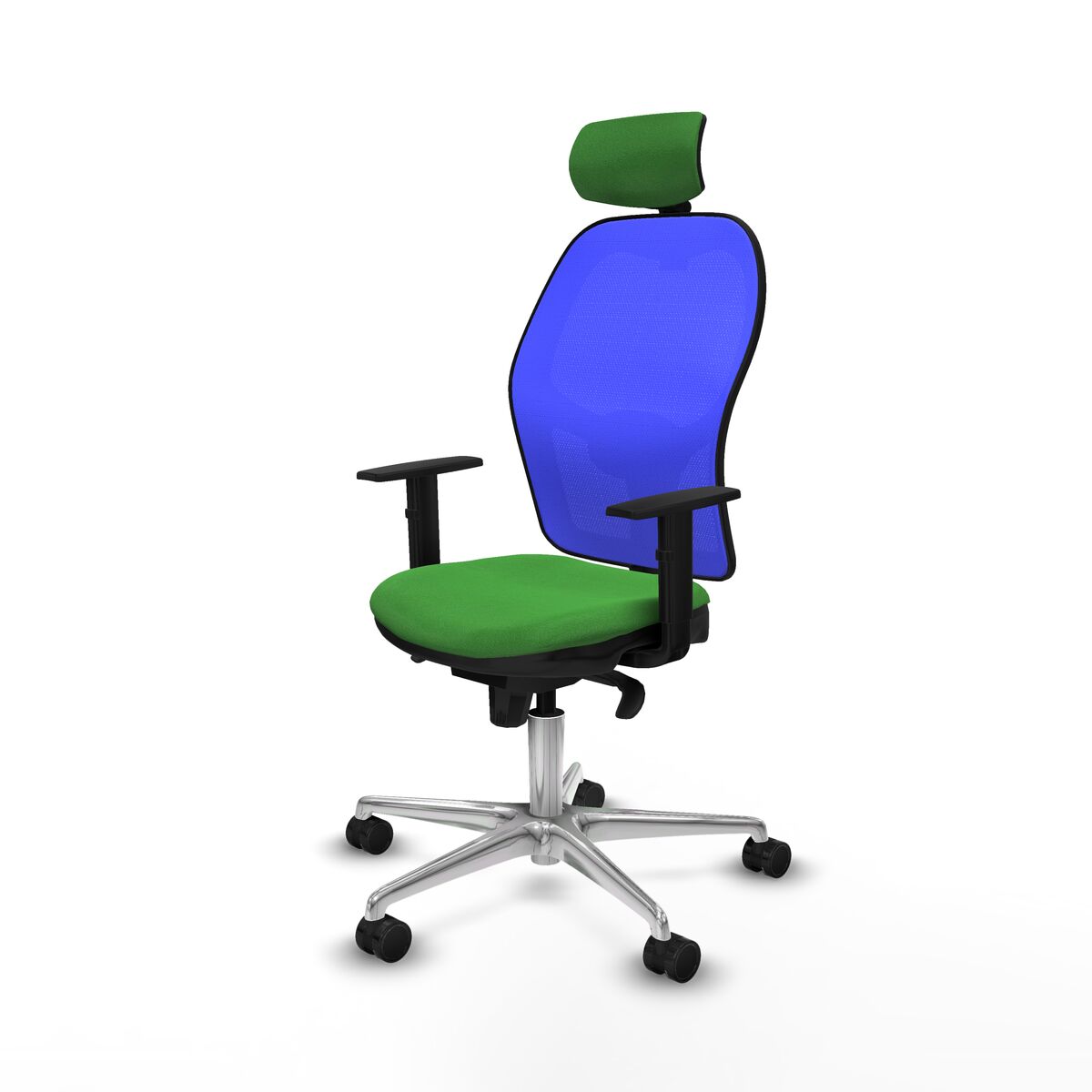 Silla de Oficina con Cabecero Piqueras y Crespo 1D086N2 Verde