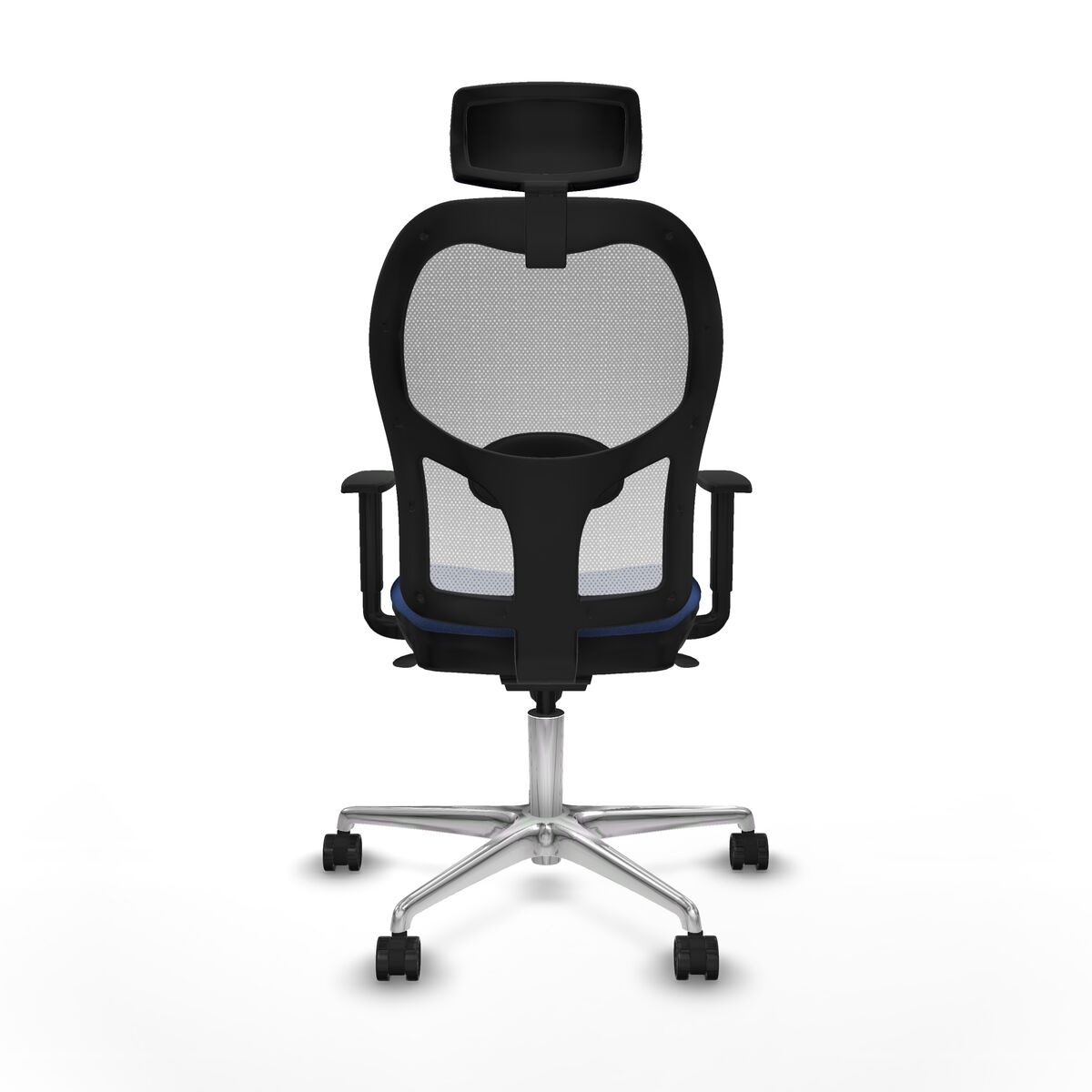 Silla de Oficina con Cabecero Piqueras y Crespo 1D086N2 Azul marino