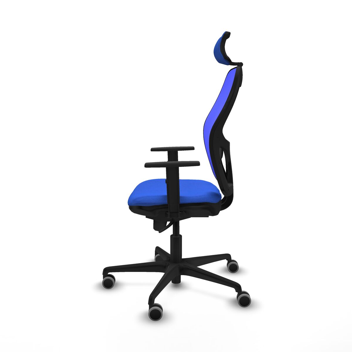 Silla de Oficina con Cabecero Piqueras y Crespo 1D036G2 Azul