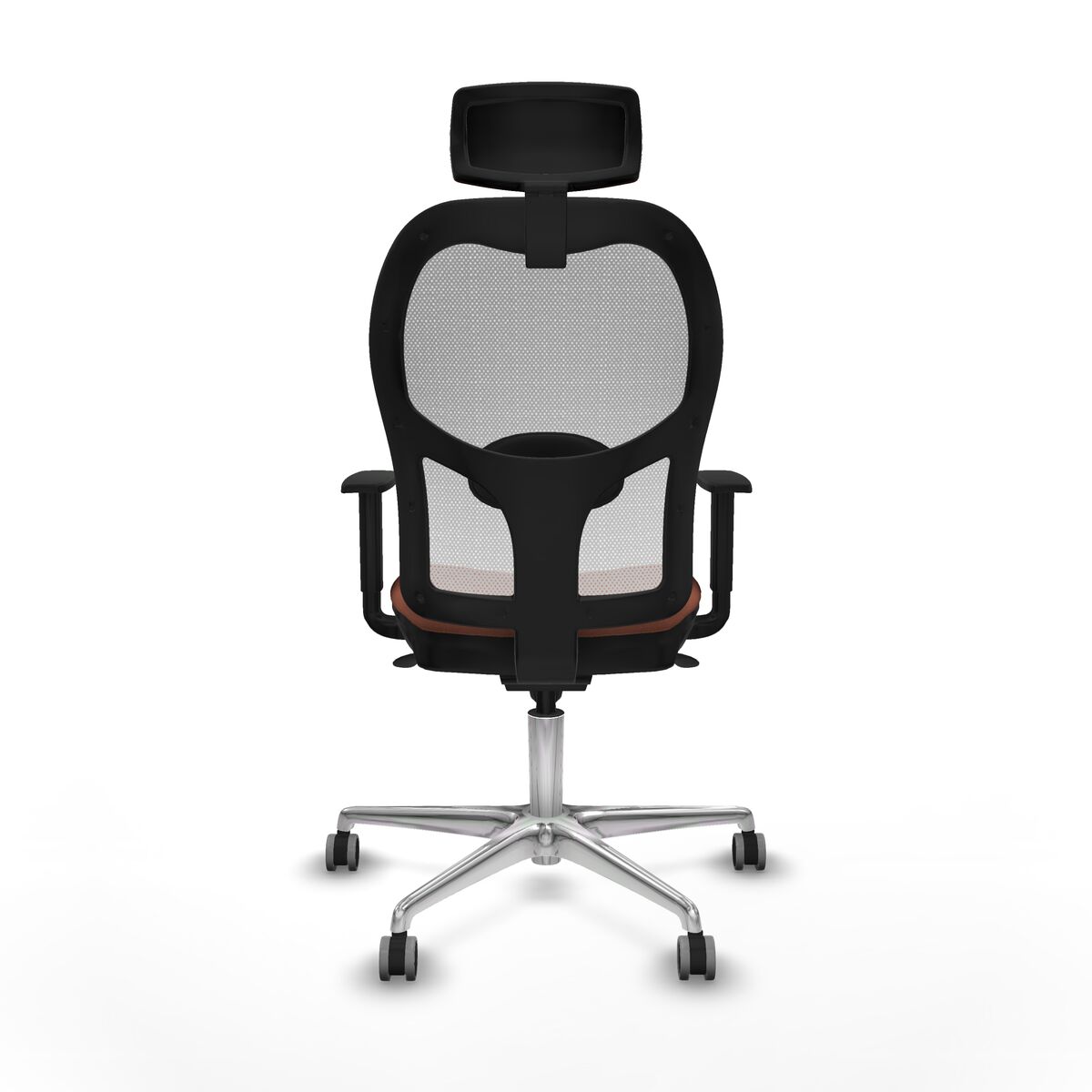 Silla de Oficina con Cabecero Piqueras y Crespo 1D086G2 Blanco Marrón