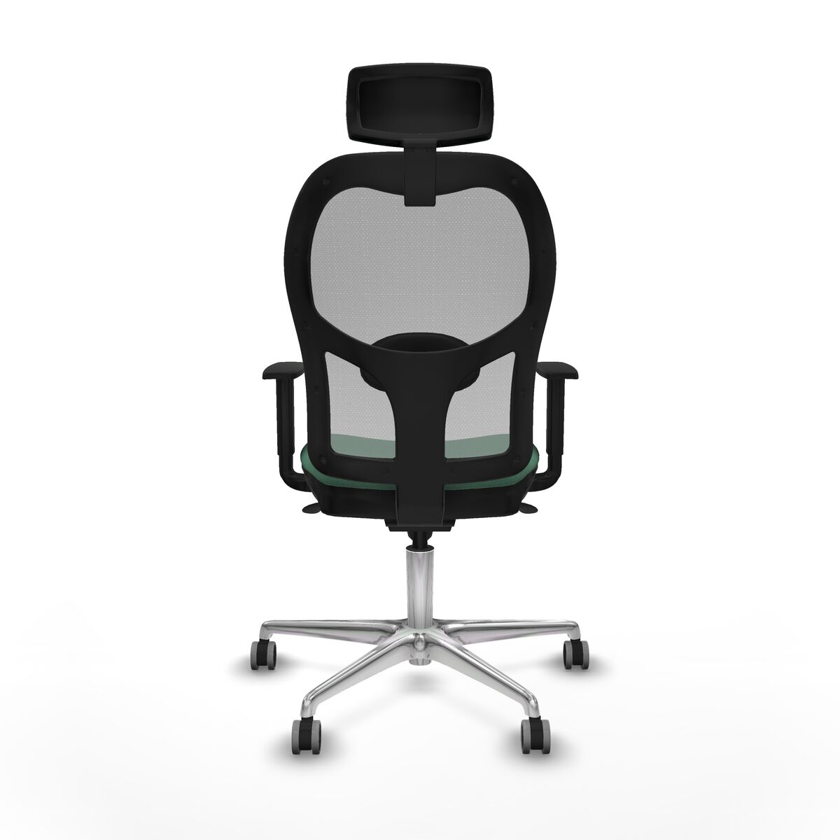 Silla de Oficina con Cabecero Piqueras y Crespo 1D086G2 Verde Esmeralda