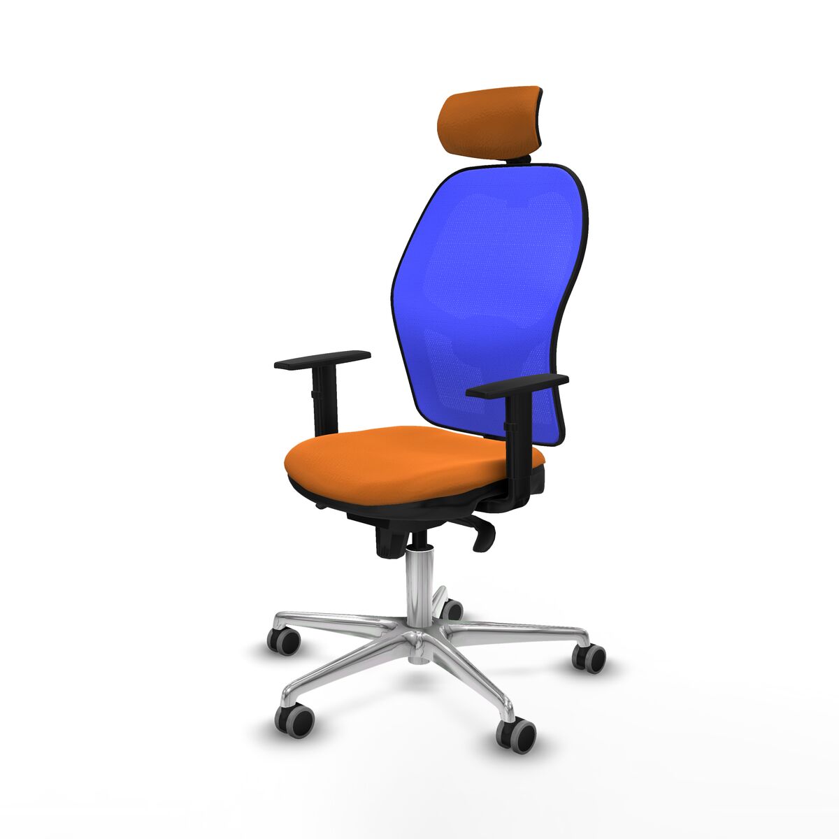 Silla de Oficina con Cabecero Piqueras y Crespo 1D086G2 Naranja