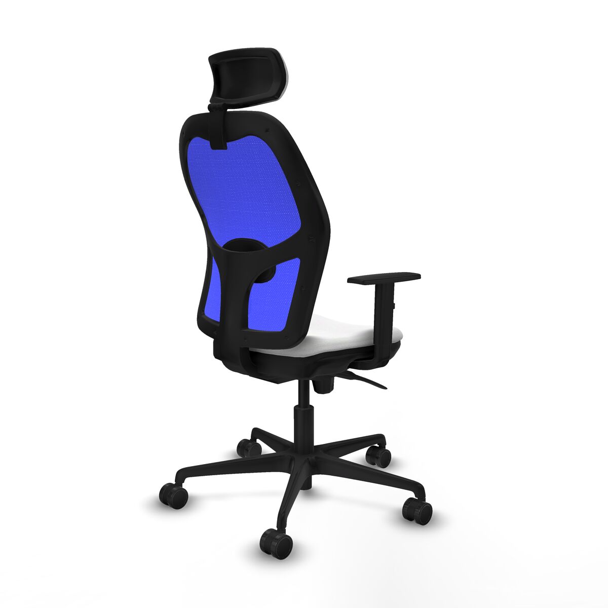 Silla de Oficina con Cabecero Piqueras y Crespo 1D036N2 Blanco