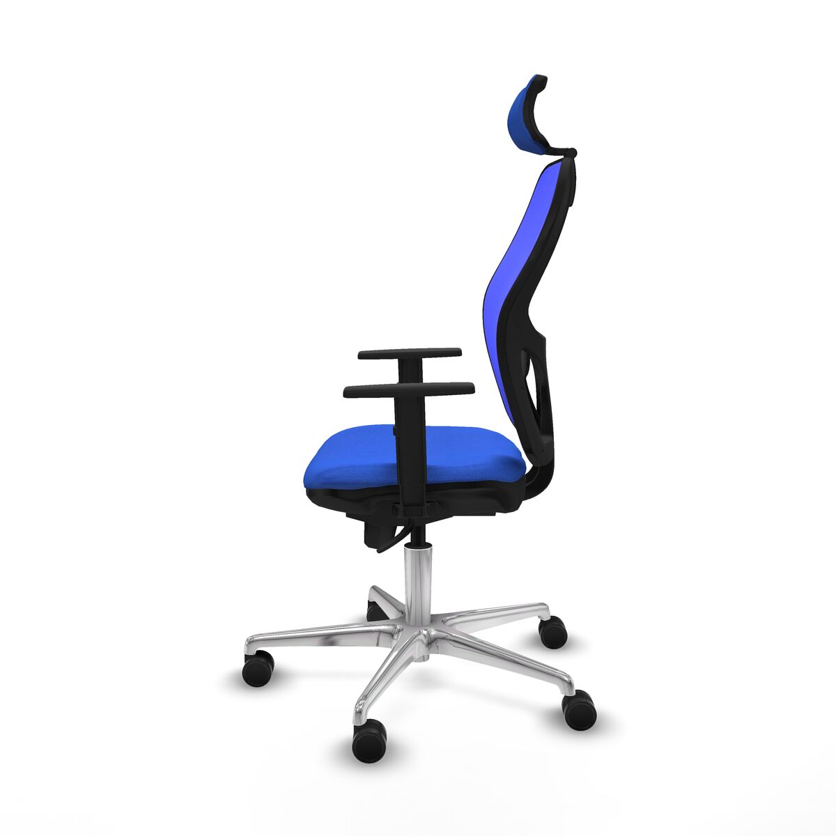 Silla de Oficina con Cabecero Piqueras y Crespo 1D086N2 Azul