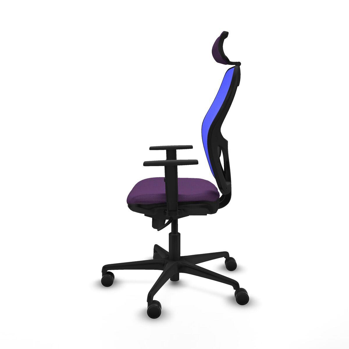 Silla de Oficina con Cabecero Piqueras y Crespo 1D036N2 Morado