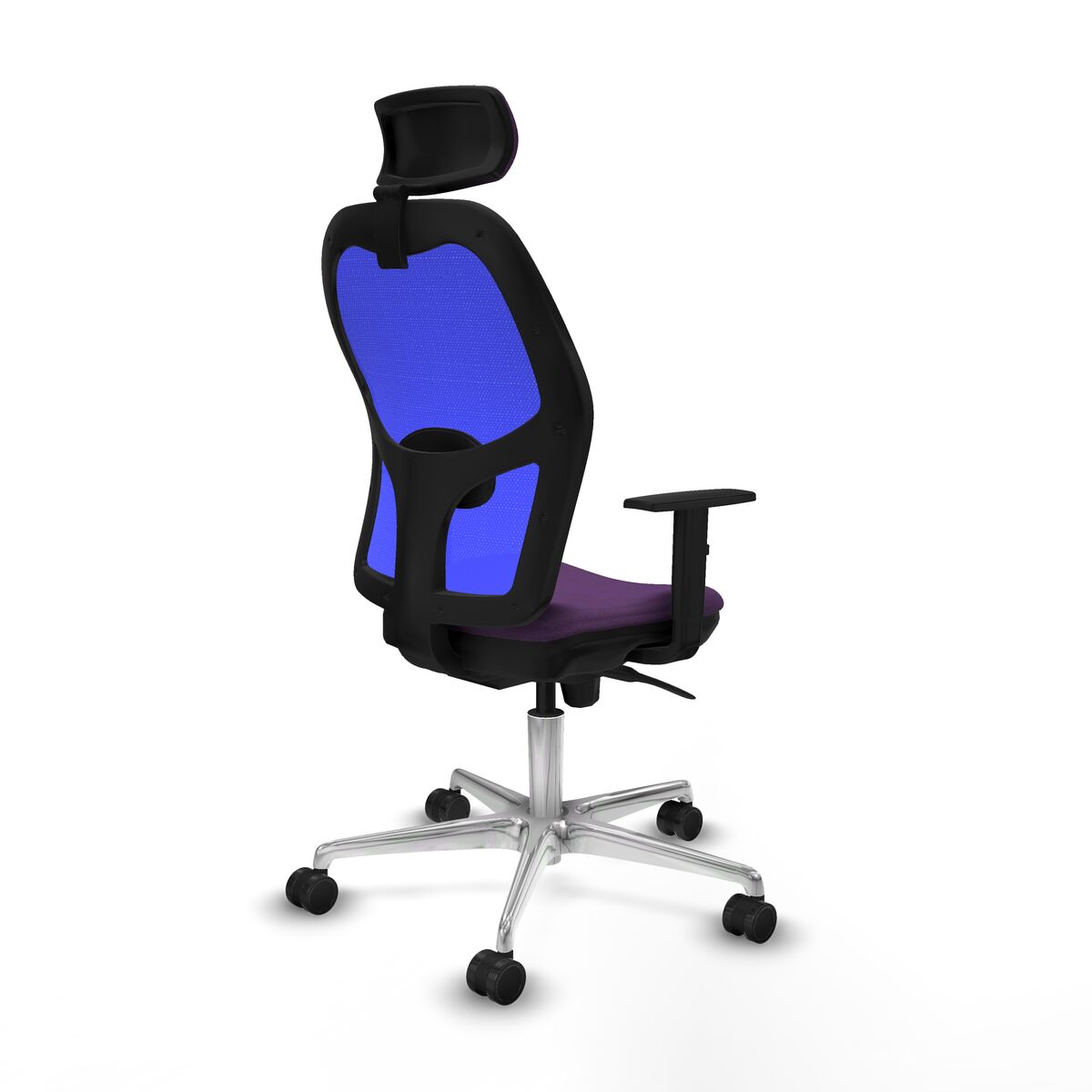 Silla de Oficina con Cabecero Piqueras y Crespo 1D086N2 Morado