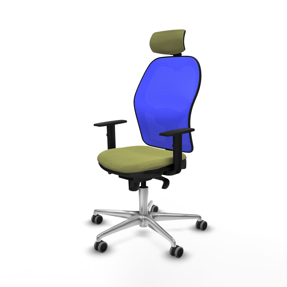 Silla de Oficina con Cabecero Piqueras y Crespo 1D086G2 Verde