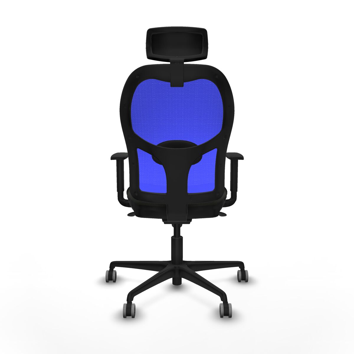 Silla de Oficina con Cabecero Piqueras y Crespo 1D036G2 Negro