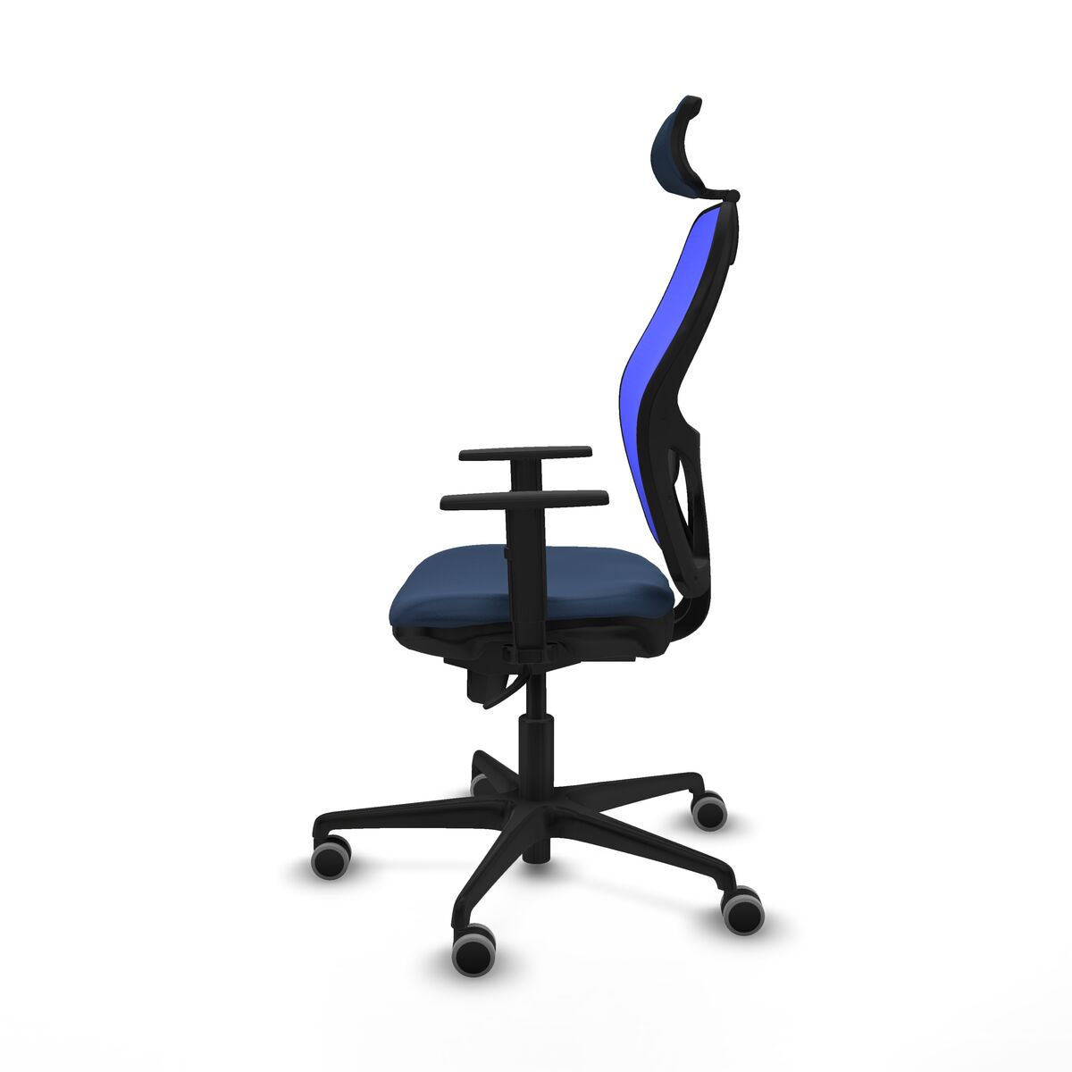 Silla de Oficina con Cabecero Piqueras y Crespo 1D036G2 Azul marino