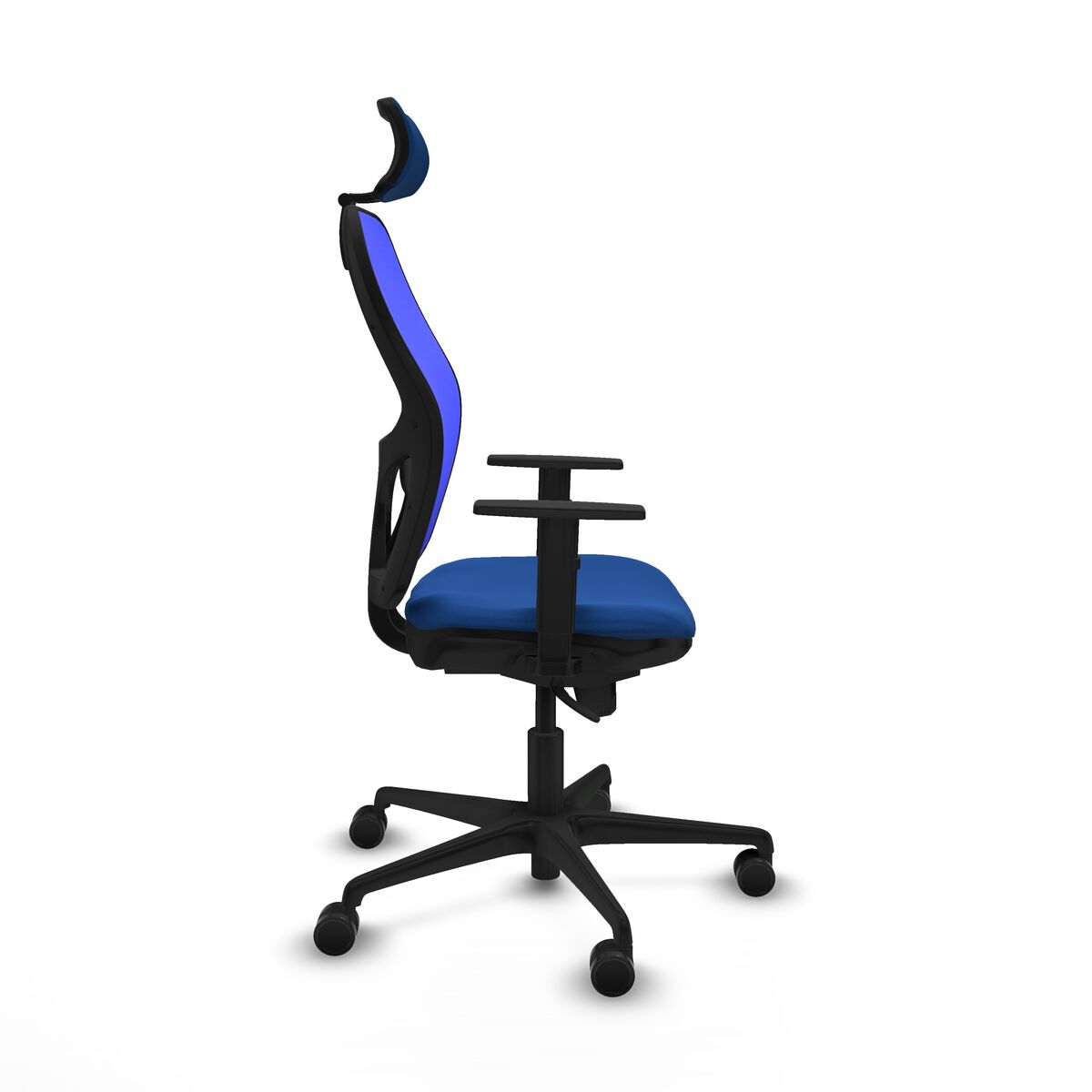 Silla de Oficina con Cabecero Piqueras y Crespo 1D036N2 Azul
