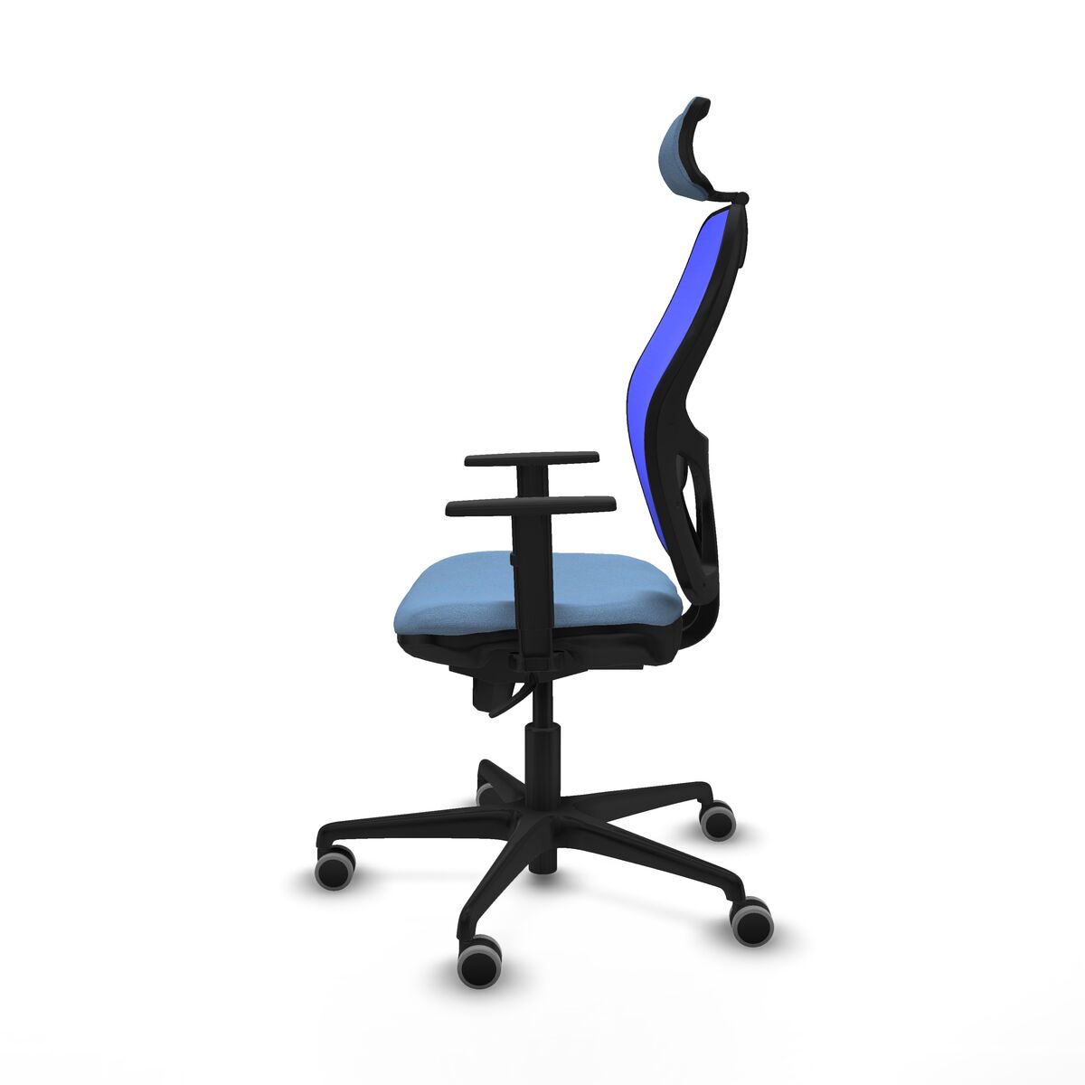 Silla de Oficina con Cabecero Piqueras y Crespo 1D036G2 Azul cielo