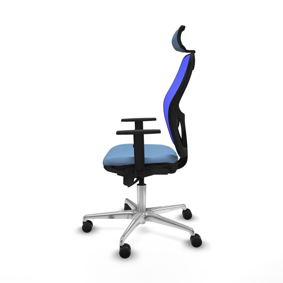 Silla de Oficina con Cabecero Piqueras y Crespo 1D086N2 Azul cielo