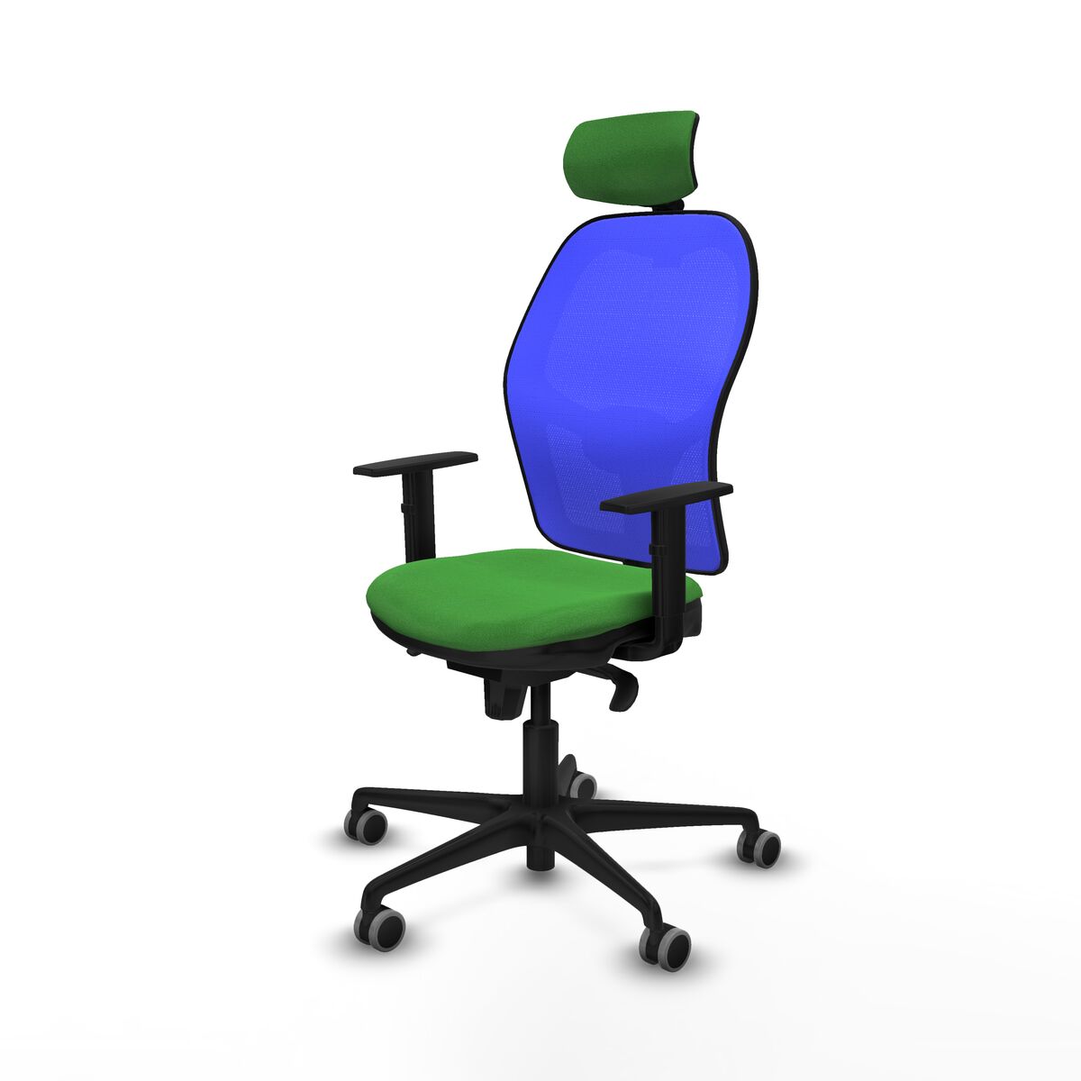 Silla de Oficina con Cabecero Piqueras y Crespo 1D036G2 Verde