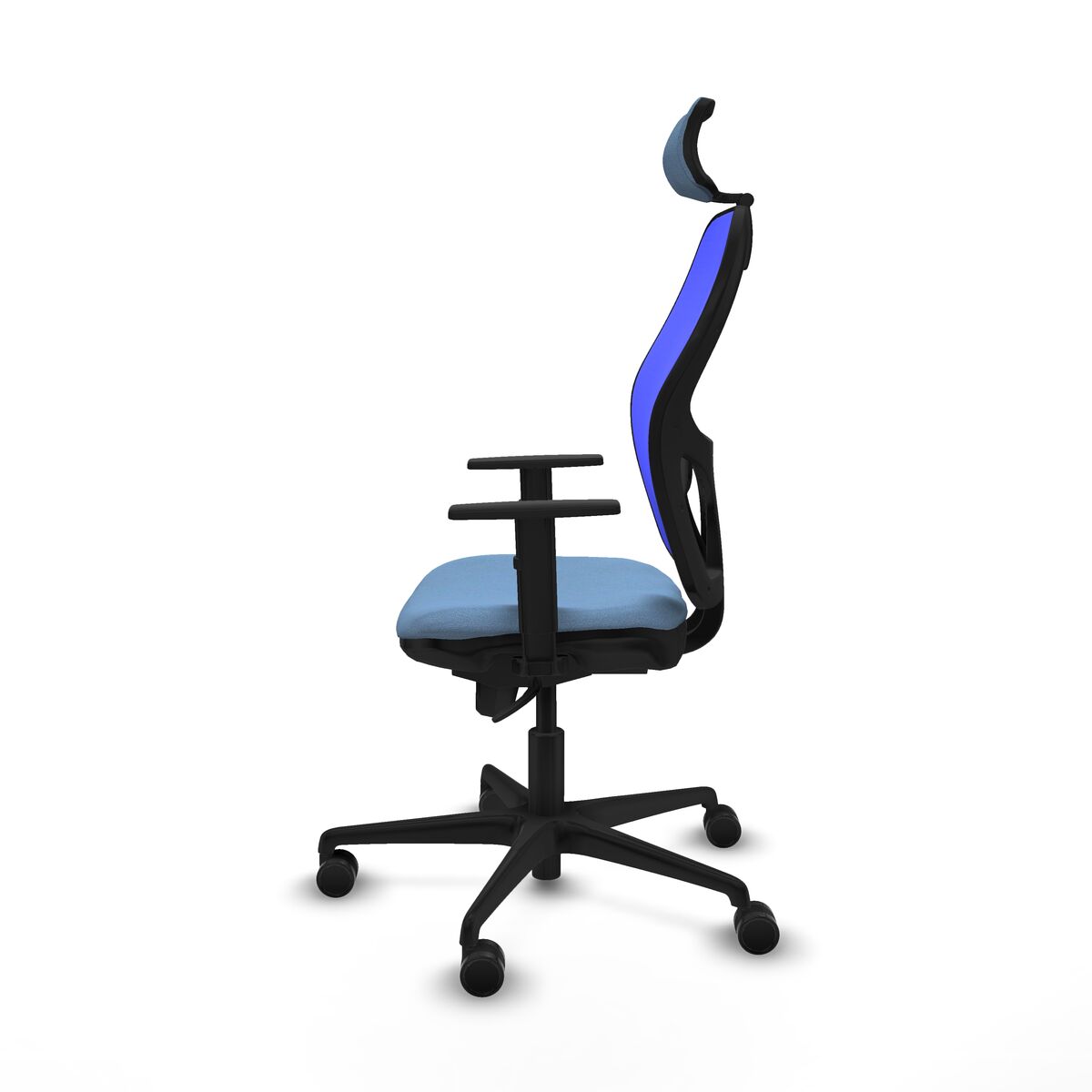 Silla de Oficina con Cabecero Piqueras y Crespo 1D036N2 Azul cielo