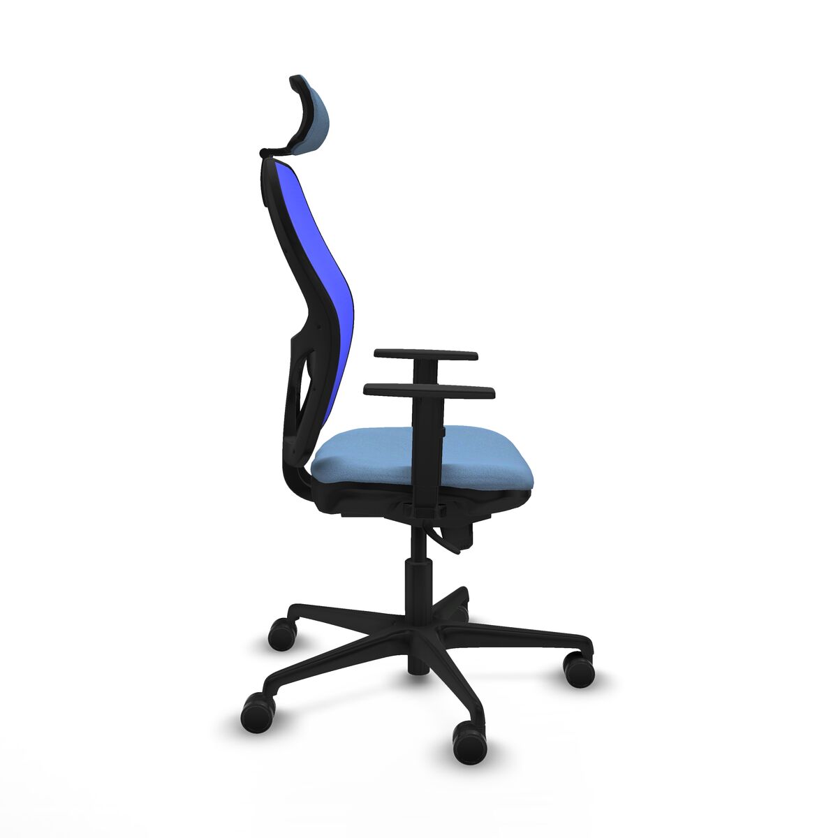 Silla de Oficina con Cabecero Piqueras y Crespo 1D036N2 Azul cielo