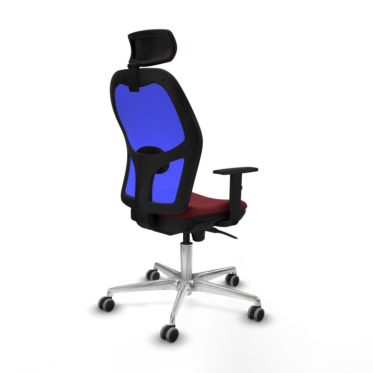 Silla de Oficina con Cabecero Piqueras y Crespo 1D086G2 Granate