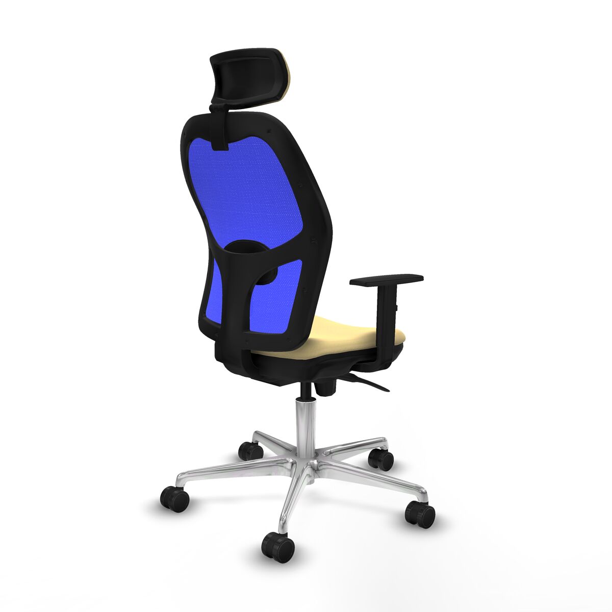 Silla de Oficina con Cabecero Piqueras y Crespo 1D086N2 Crema