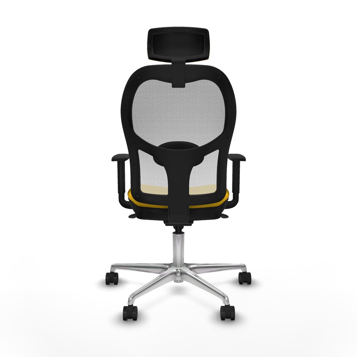 Silla de Oficina con Cabecero Piqueras y Crespo 1D086N2 Amarillo