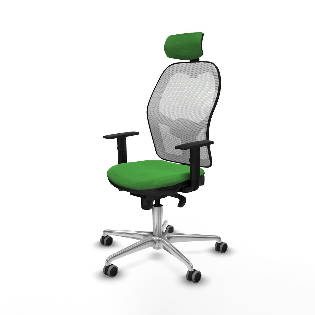 Silla de Oficina con Cabecero Piqueras y Crespo 1D086G2 Verde