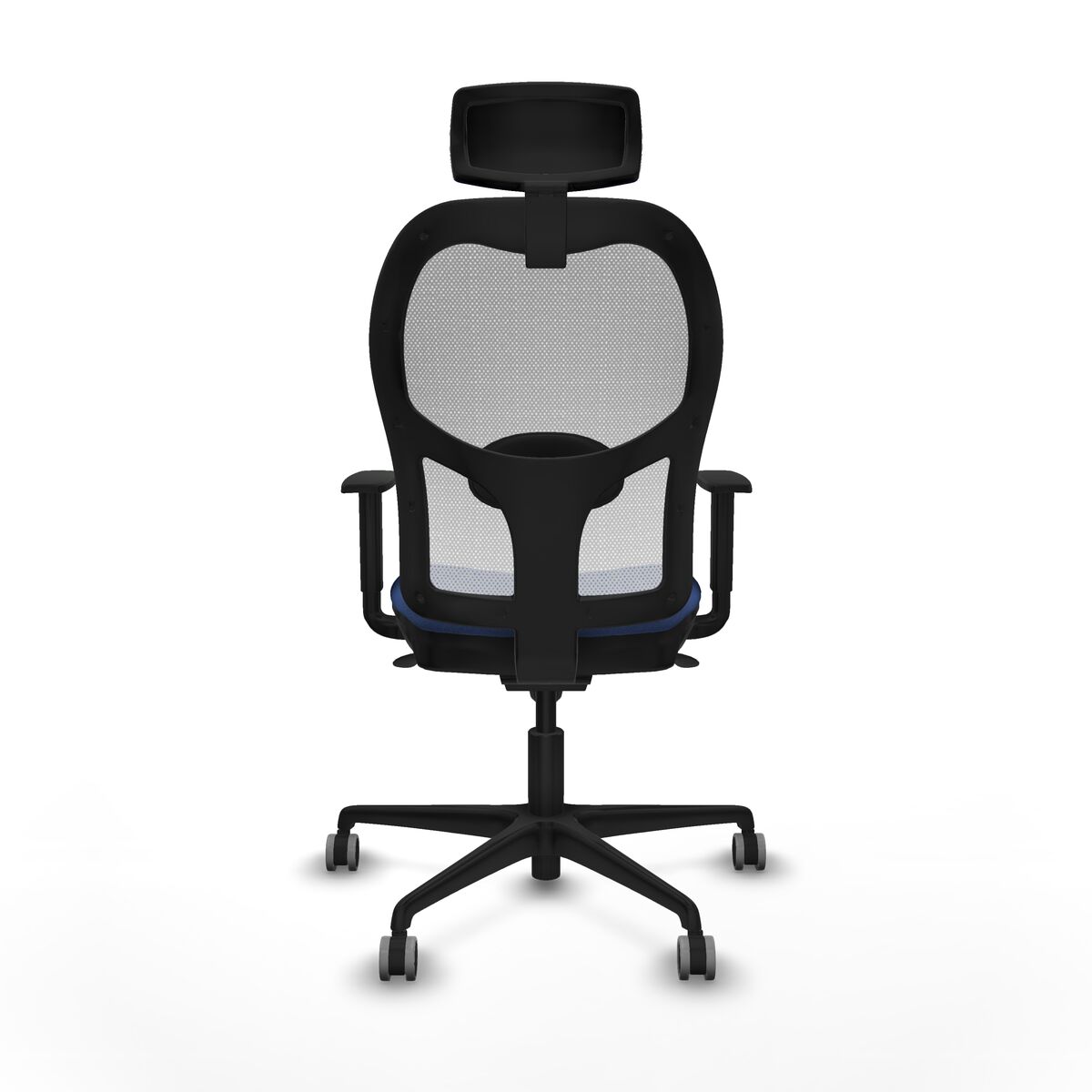 Silla de Oficina con Cabecero Piqueras y Crespo 1D036G2 Azul marino