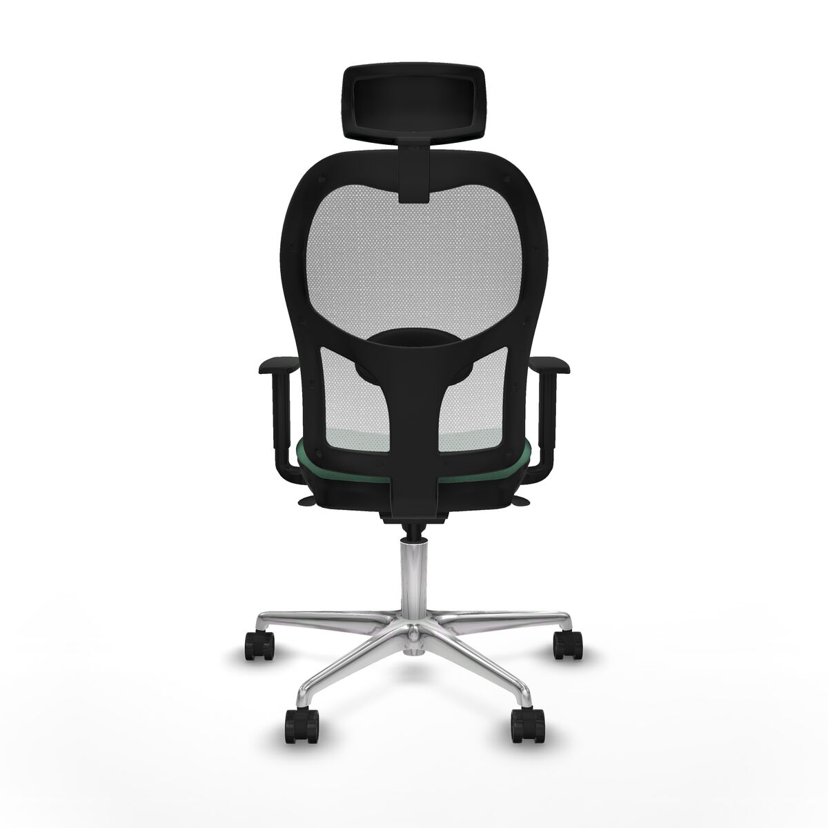 Silla de Oficina con Cabecero Piqueras y Crespo 1D086N2 Verde Esmeralda