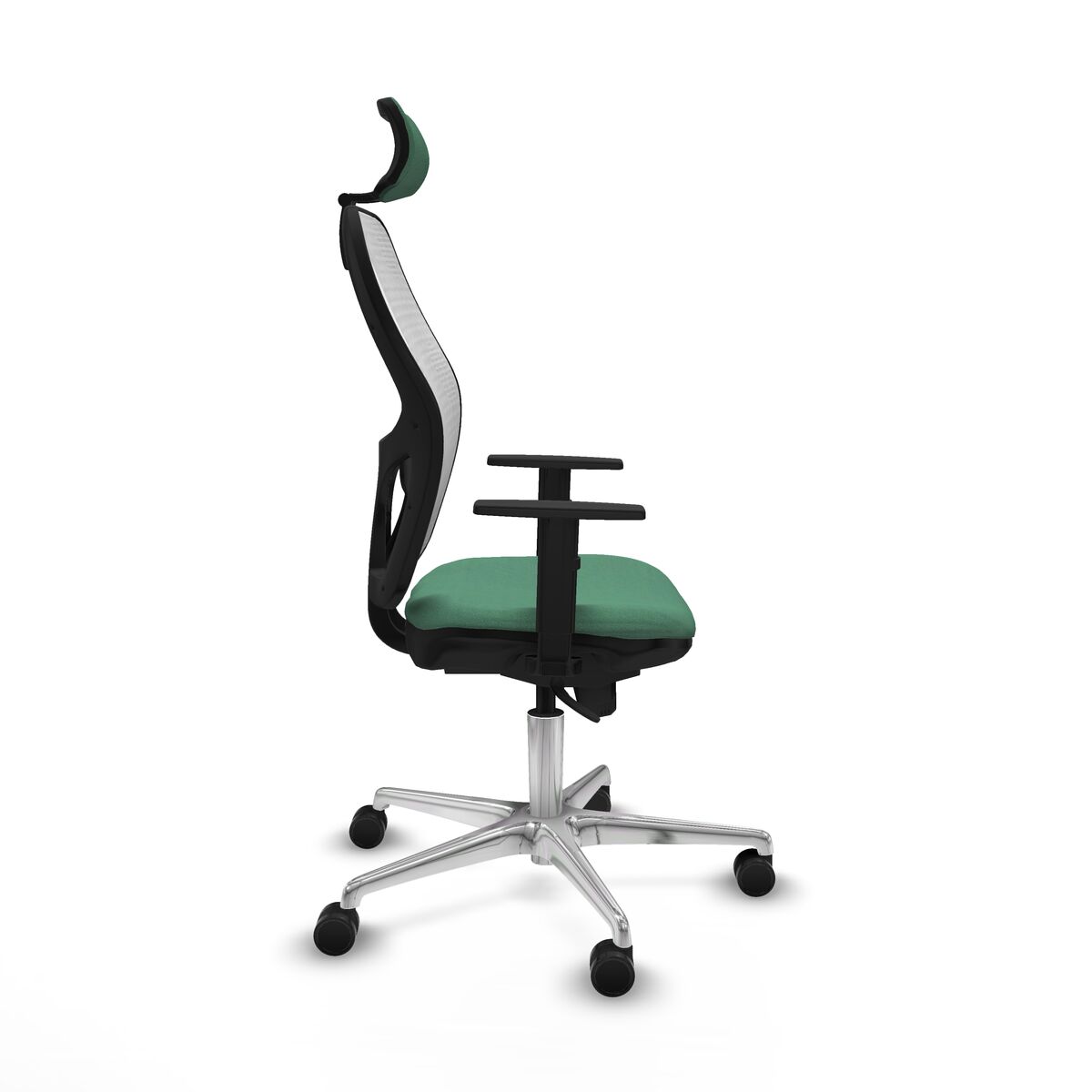 Silla de Oficina con Cabecero Piqueras y Crespo 1D086N2 Verde Esmeralda