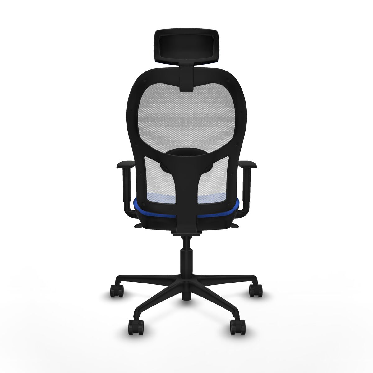 Silla de Oficina con Cabecero Piqueras y Crespo 1D036N2 Azul