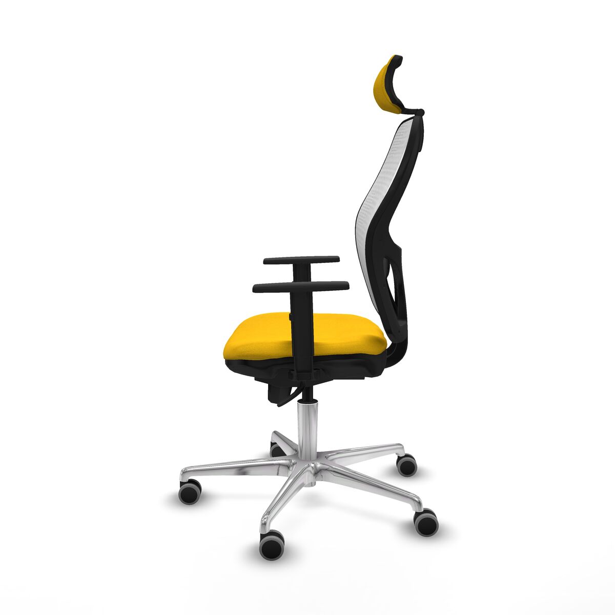 Silla de Oficina con Cabecero Piqueras y Crespo 1D086G2 Amarillo