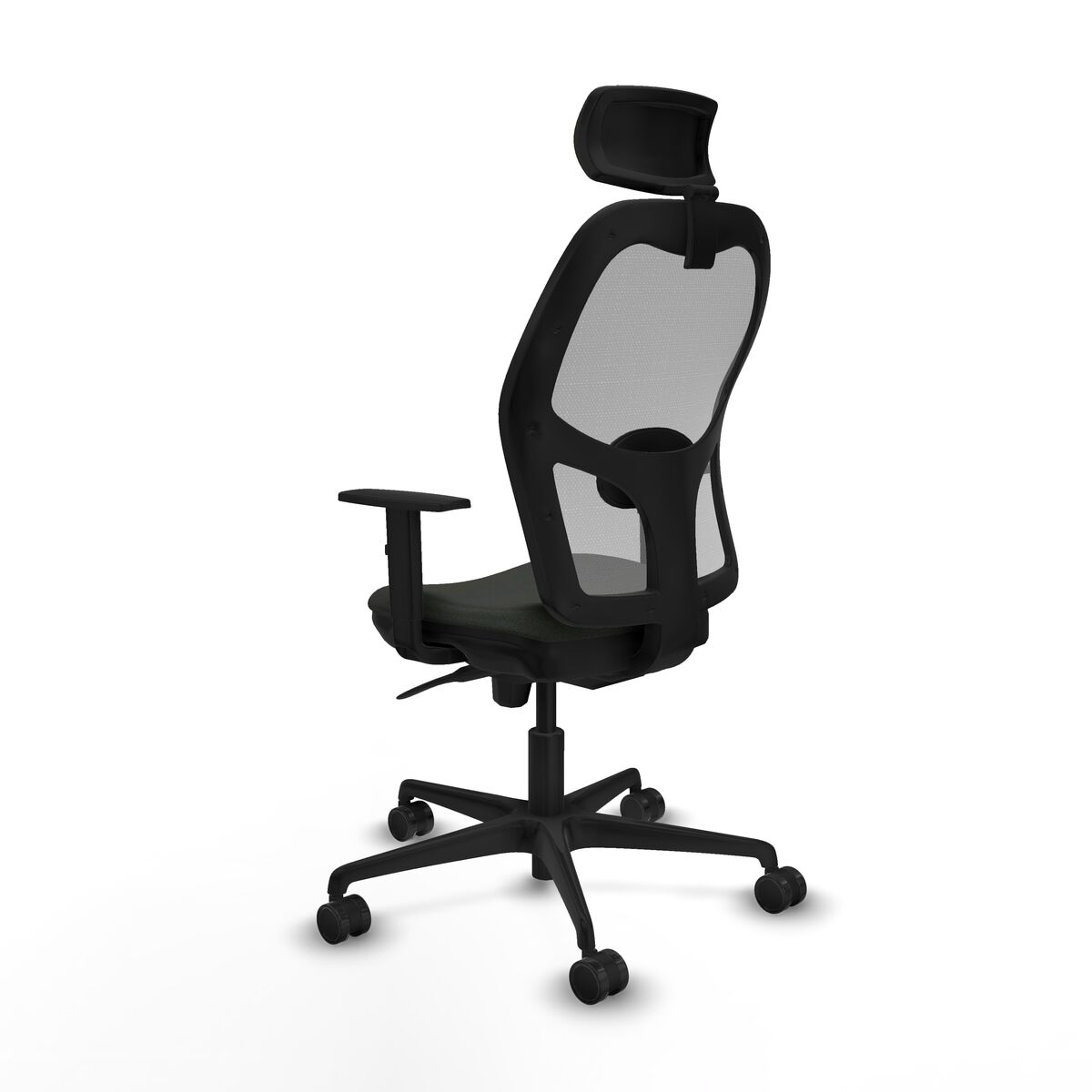 Silla de Oficina con Cabecero Piqueras y Crespo 1D036N2 Negro