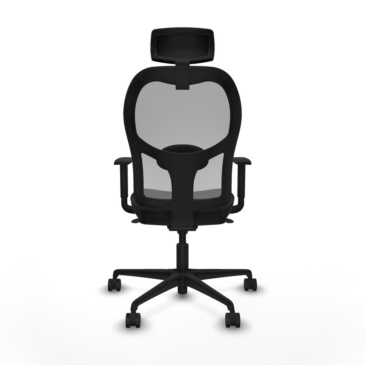 Silla de Oficina con Cabecero Piqueras y Crespo 1D036N2 Negro