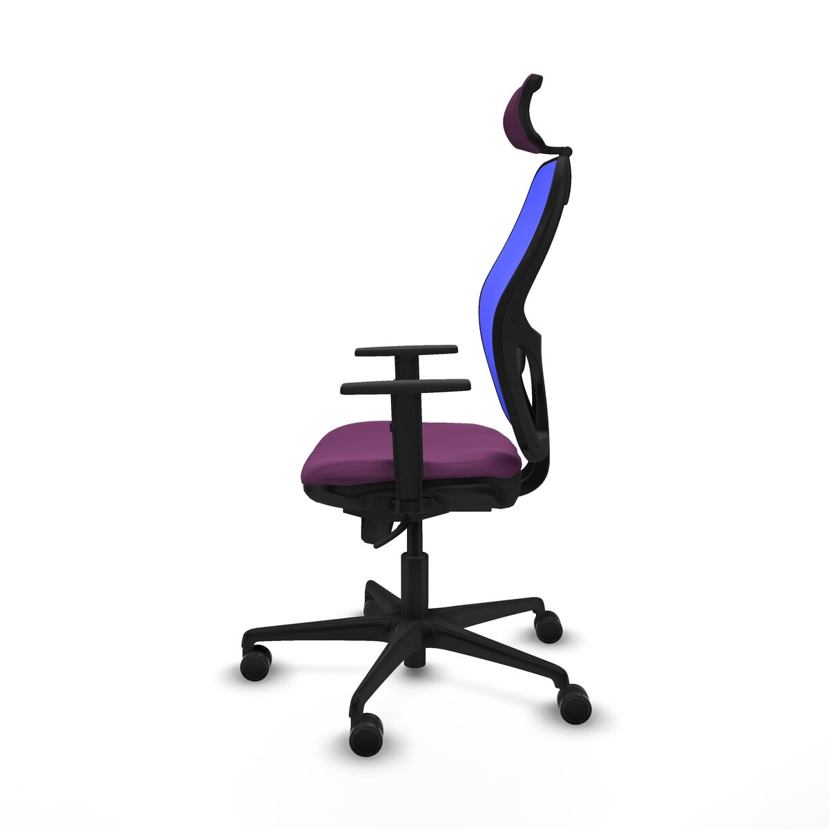 Silla de Oficina con Cabecero Piqueras y Crespo 1D036N2 Morado