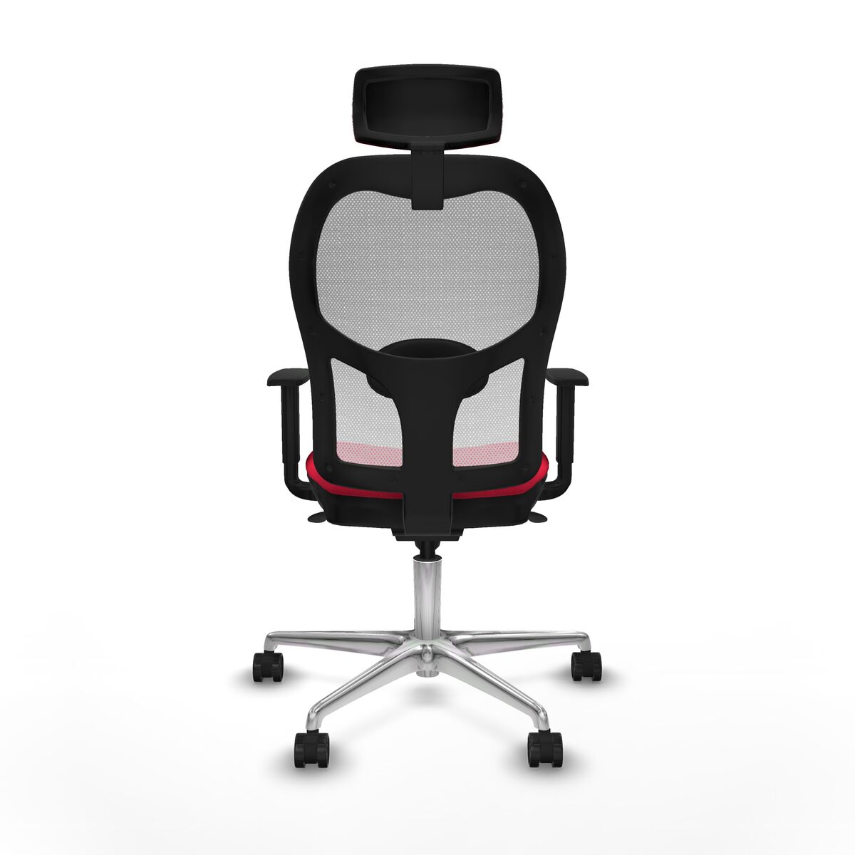 Silla de Oficina con Cabecero Piqueras y Crespo 1D086N2 Rojo