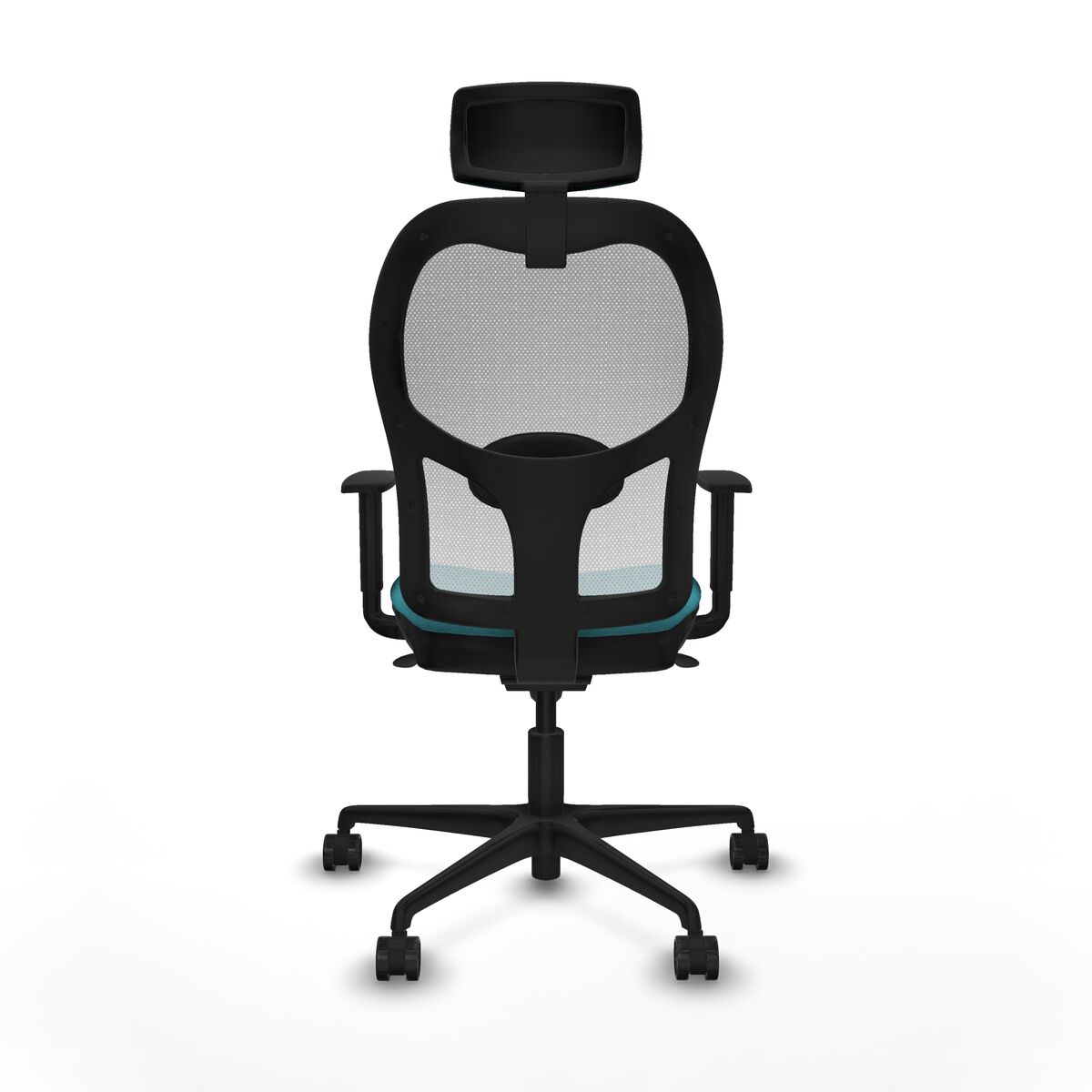 Silla de Oficina con Cabecero Piqueras y Crespo 1D036N2 Turquesa