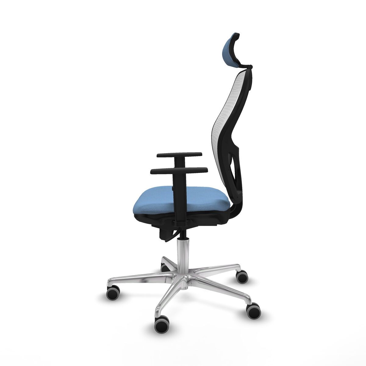 Silla de Oficina con Cabecero Piqueras y Crespo 1D086G2 Azul cielo