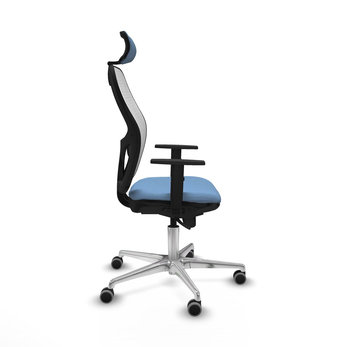 Silla de Oficina con Cabecero Piqueras y Crespo 1D086G2 Azul cielo