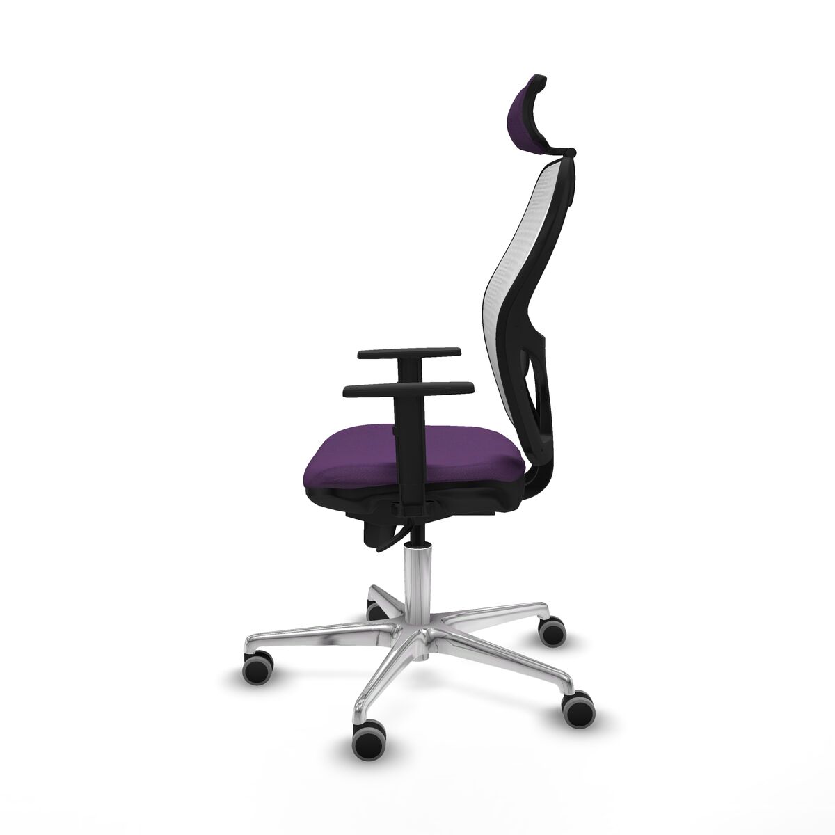 Silla de Oficina con Cabecero Piqueras y Crespo 1D086G2 Morado