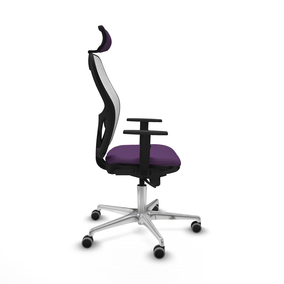 Silla de Oficina con Cabecero Piqueras y Crespo 1D086G2 Morado