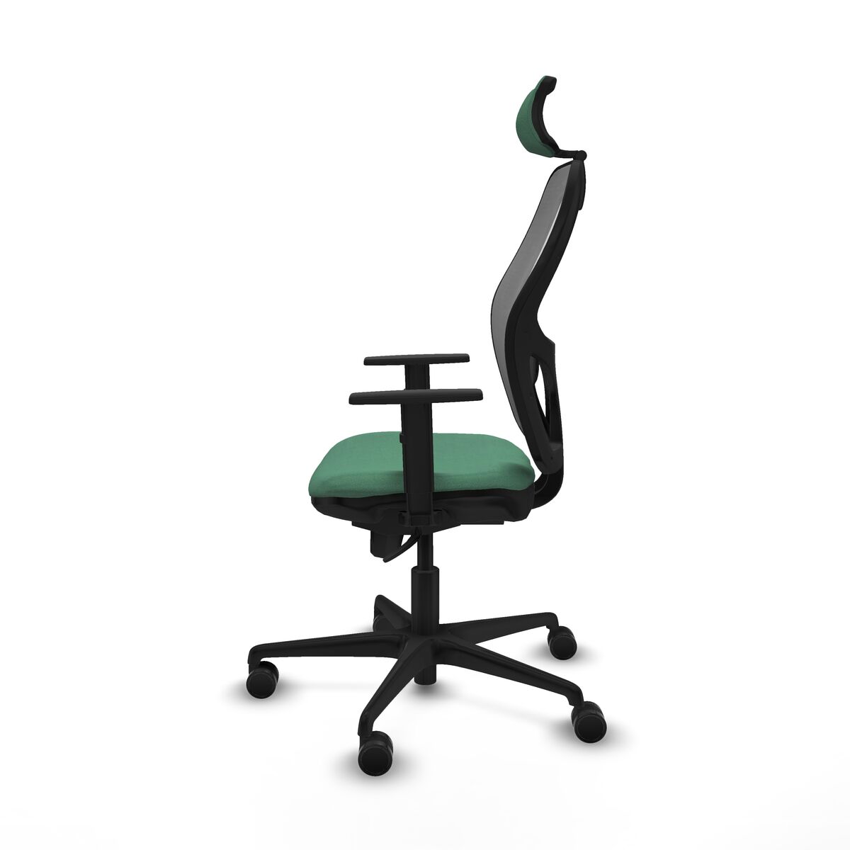 Silla de Oficina con Cabecero Piqueras y Crespo 1D036N2 Verde Esmeralda