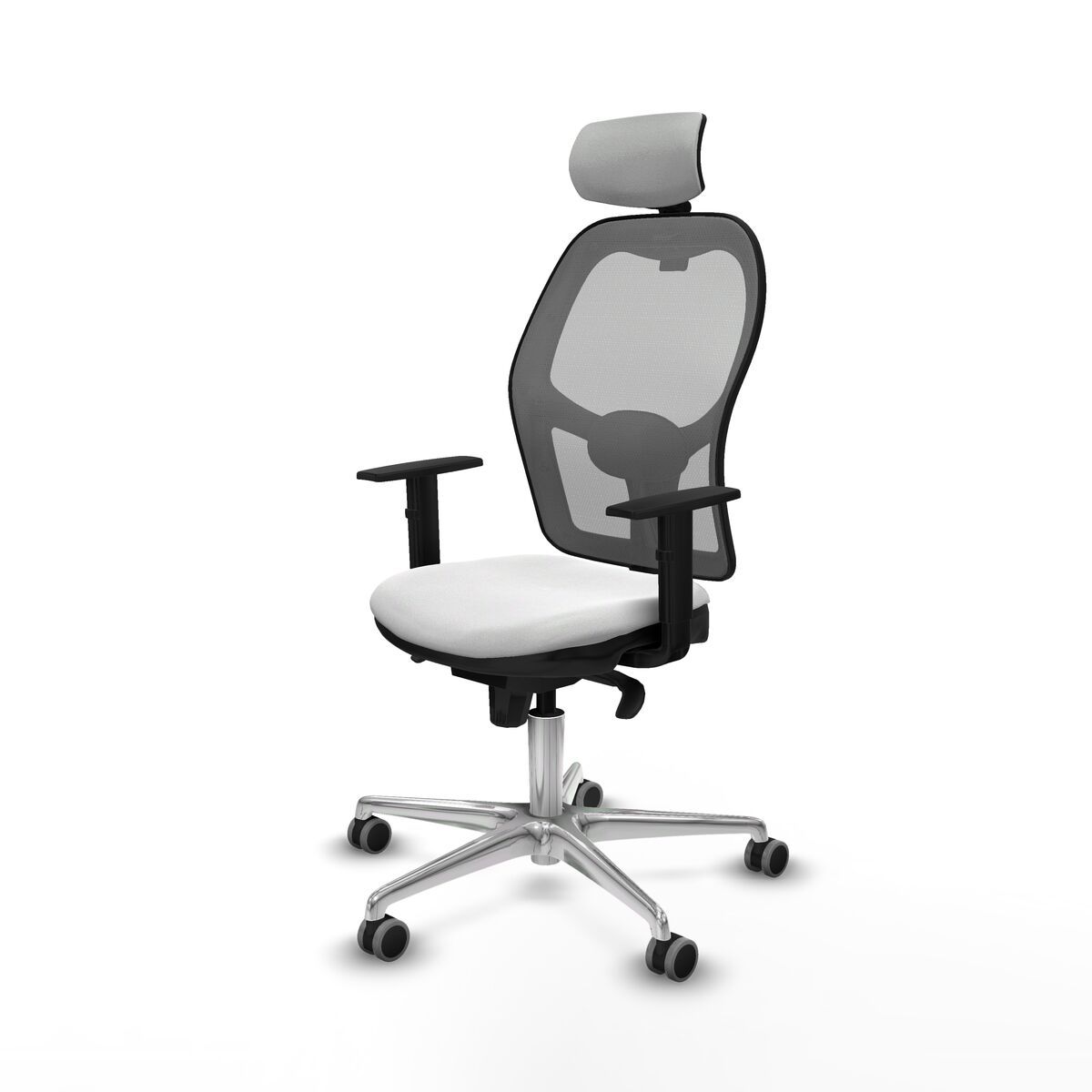 Silla de Oficina con Cabecero Piqueras y Crespo 1D086G2 Blanco