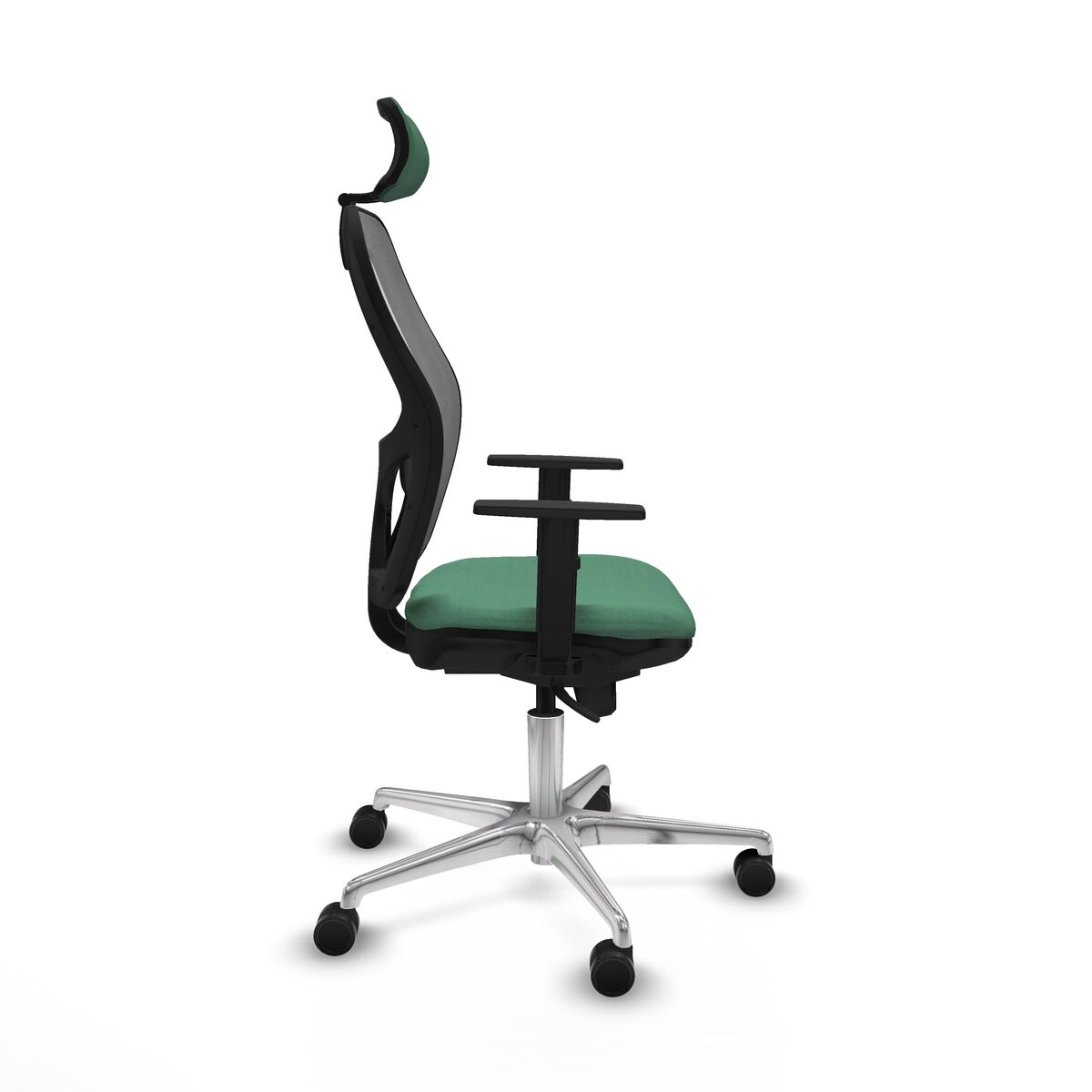 Silla de Oficina con Cabecero Piqueras y Crespo 1D086N2 Verde Esmeralda